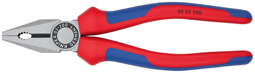 Kombizange Länge 200 mm poliert Comfort-Griffe