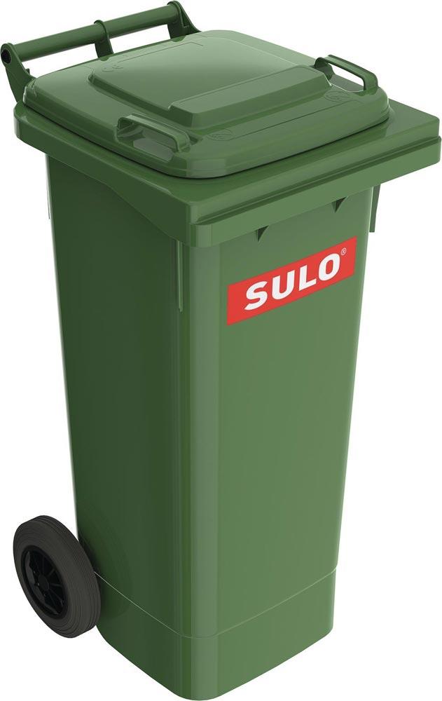 Müllgroßbehälter 80 l HDPE grün fahrbar, nach EN 840