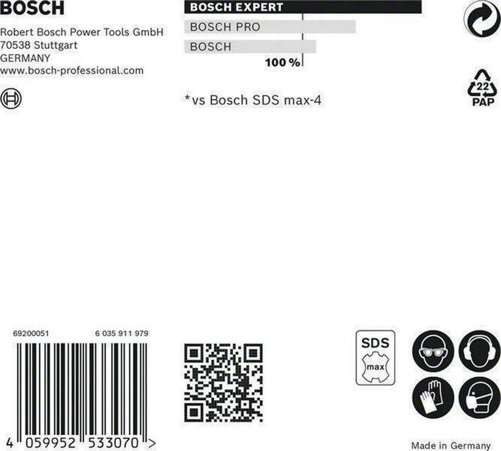 Hammerbohrer Expert SDS max-8X Ø 22 mm Arbeits-L.200 mm L.320 mm SDS-max 1 Stück Hammerbohrer Expert SDS max-8X Ø 22 mm Arbeits-L.200 mm L.320 mm SDS-max 1 Stück