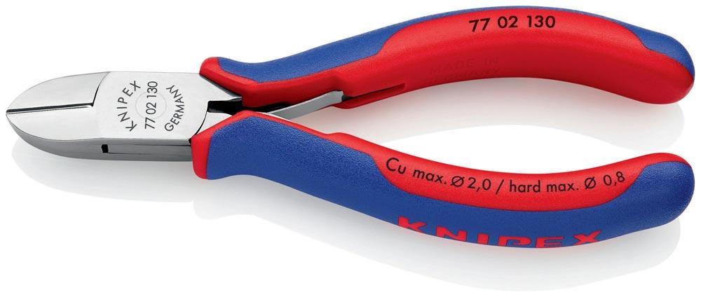 Elektronik-Seitenschneider Länge 130 mm Form 0 Facette ja Mehrkomponenten-Hüllen spiegelpoliert