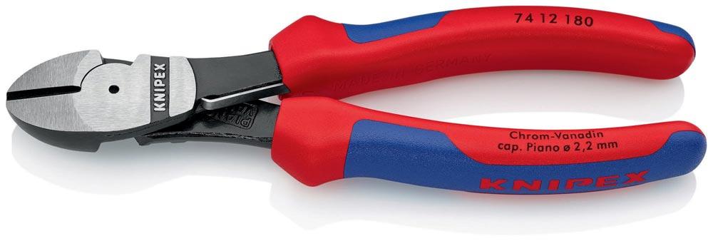 Kraftseitenschneider Länge 180 mm poliert Form 1 Mehrkomponenten-Hüllen