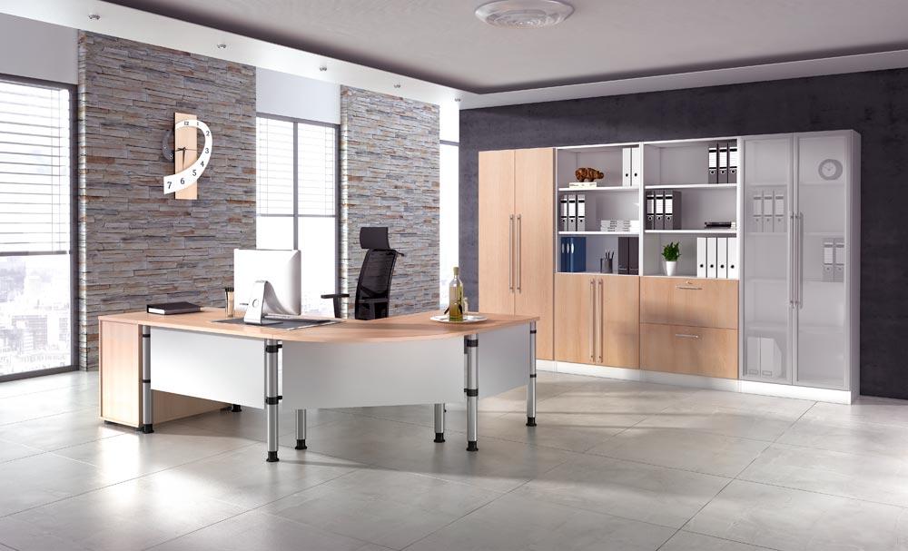 Schreibtisch, BxTxH 1200x800x685-810 mm, höhenverstellbar, 4-Fuß-Gestell, Platten-/Gestellfarbe lichtgrau/silber Schreibtisch, BxTxH 1200x800x685-810 mm, höhenverstellbar, 4-Fuß-Gestell, Platten-/Gestellfarbe lichtgrau/silber
