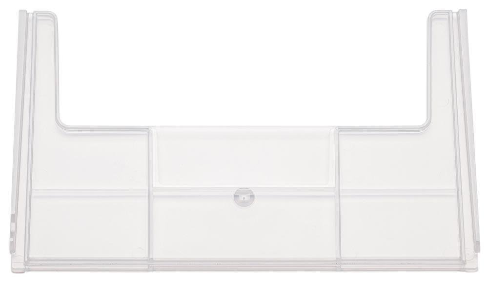 Trennwand, transparent, offen, für Regalkasten mit Eingrifföffnung, VE 25 Stück