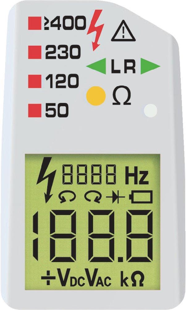 Spannungs-/Durchgangsprüfer DUSPOL® digital 1-1000 V AC/1-1200 V DC CAT IV 600V/CAT III 1000 V