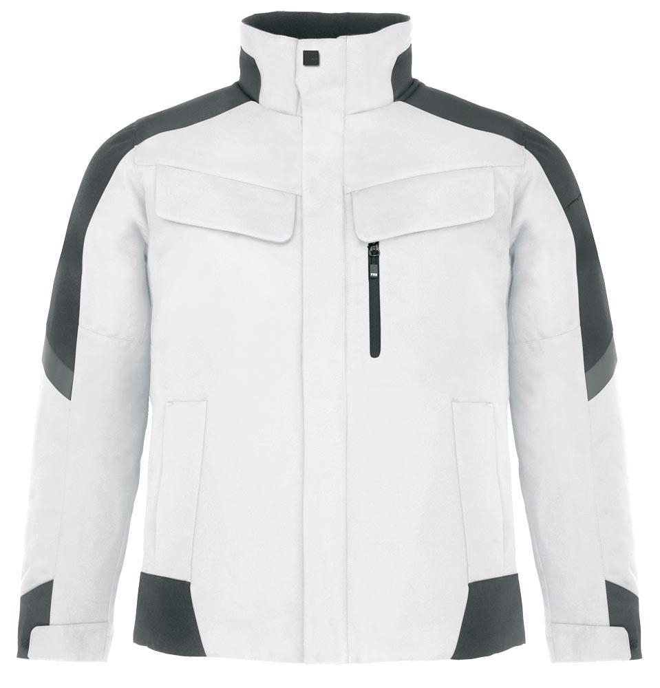 Winter-Arbeitsjacke LARS, weiß-anthrazit Gr. 5XL