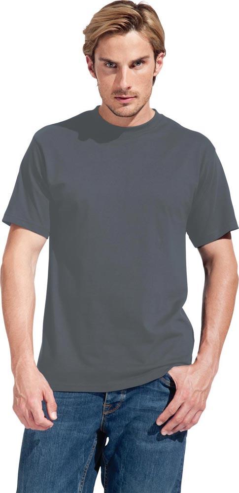 Mens Premium T-Shirt Größe L steel grey
