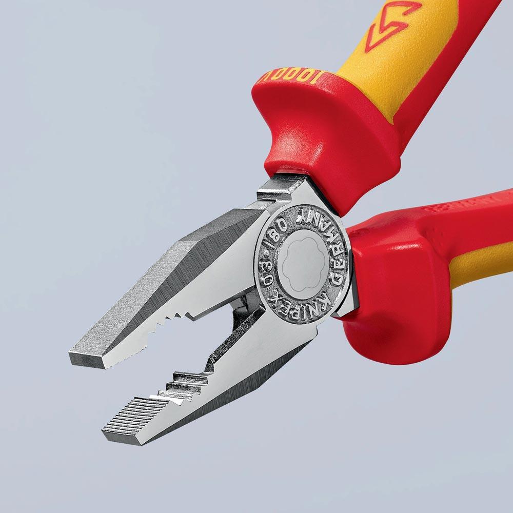 Kombizange Länge 180 mm Mehrkomponenten-Hüllen verchromt VDE Kombizange Länge 180 mm Mehrkomponenten-Hüllen verchromt VDE