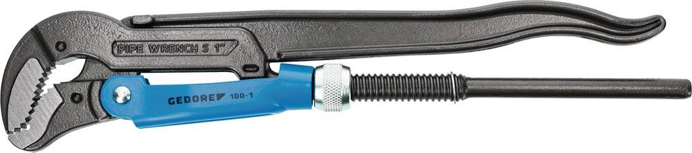 Eckrohrzange Eck-Schwede-snap® Gesamtlänge 420 mm Spannweite 60 mm für Rohre 1 1/2 