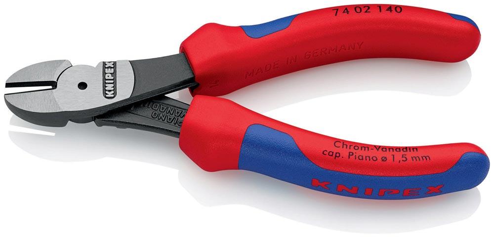 Kraftseitenschneider Länge 140 mm poliert Form 0 Mehrkomponenten-Hüllen