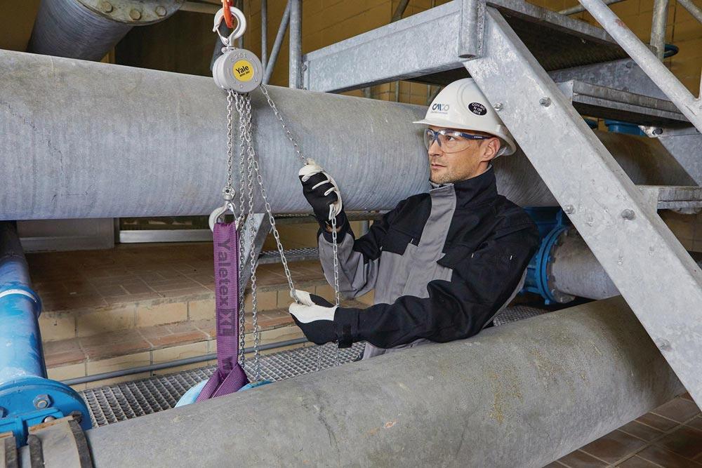 Kettenzug YaleMINI 360 Tragfähigkeit 250 kg Hubhöhe 3 m mit Lasthaken