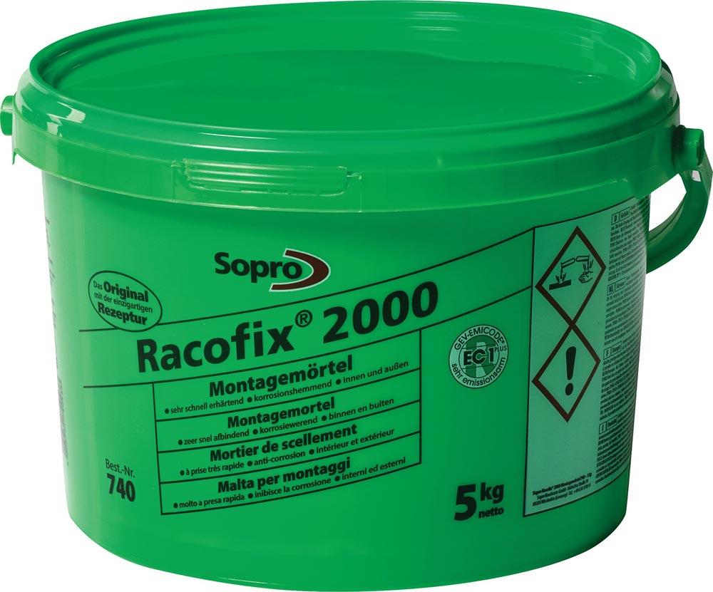 Montagemörtel Racofix® 2000 1:3 Raumteile (Wasser/Mörtel) 5 kg Eimer