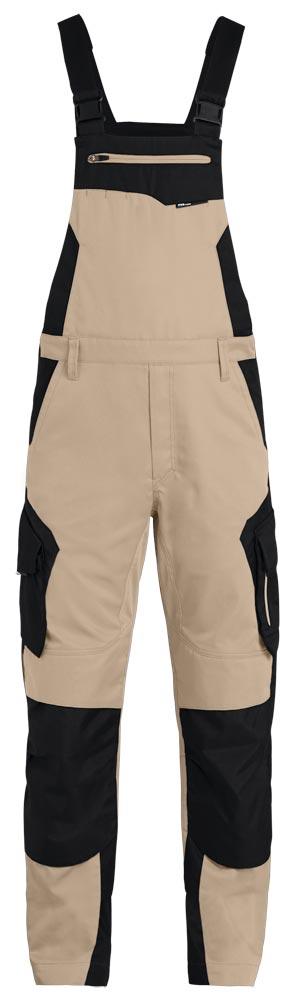 Latzhose PASCAL, beige-schwarz Gr. 54