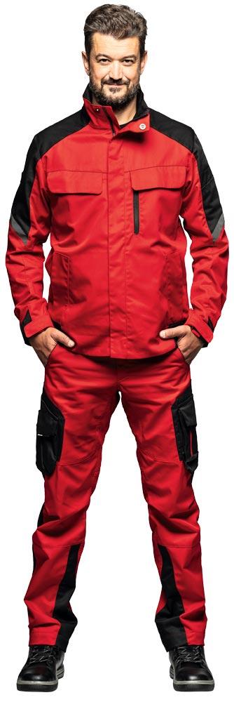 Arbeitsjacke FRANK, rot-schwarz Gr. M Arbeitsjacke FRANK, rot-schwarz Gr. M