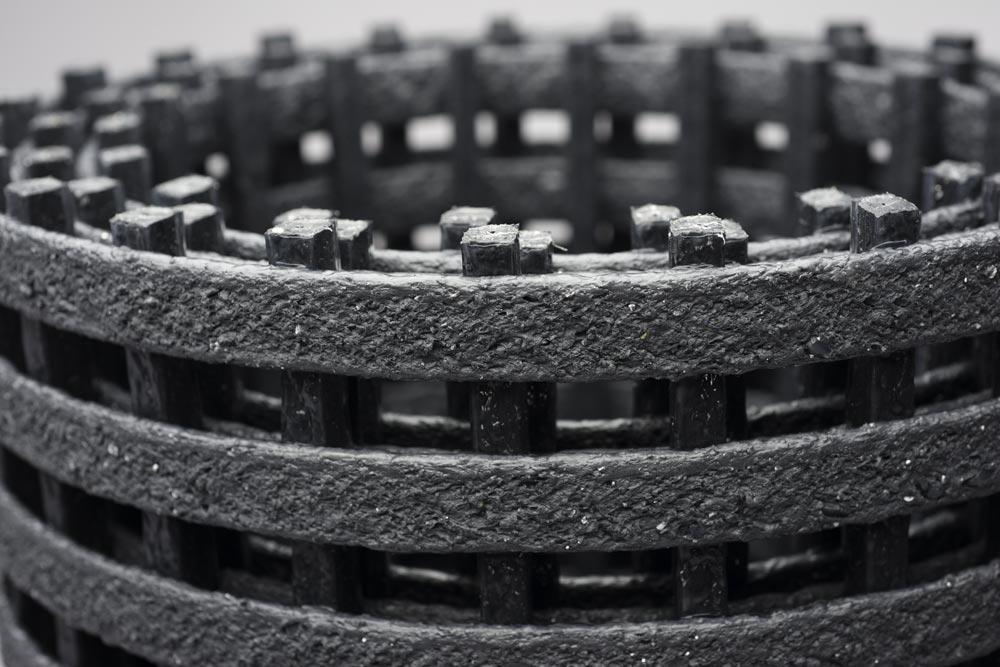 Industrierost mit fein gekörnter Oberfläche, Farbe silbergrau, Breite 1200 mm