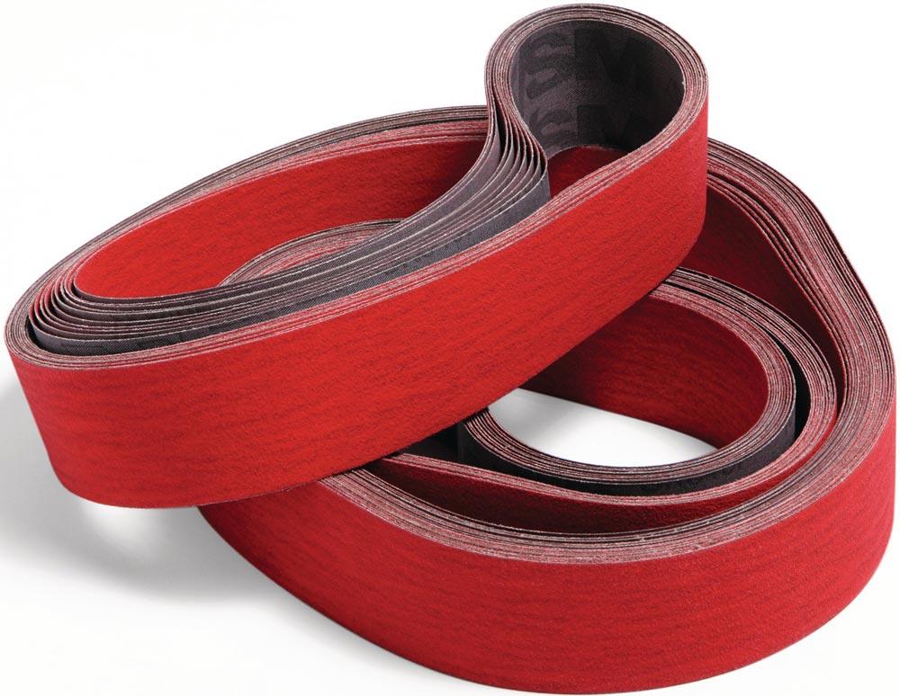 Schleifband XK870X Länge 2000 mm Breite 150 mm Körnung 120 für Stahl / Titan / NE Keramikkorn