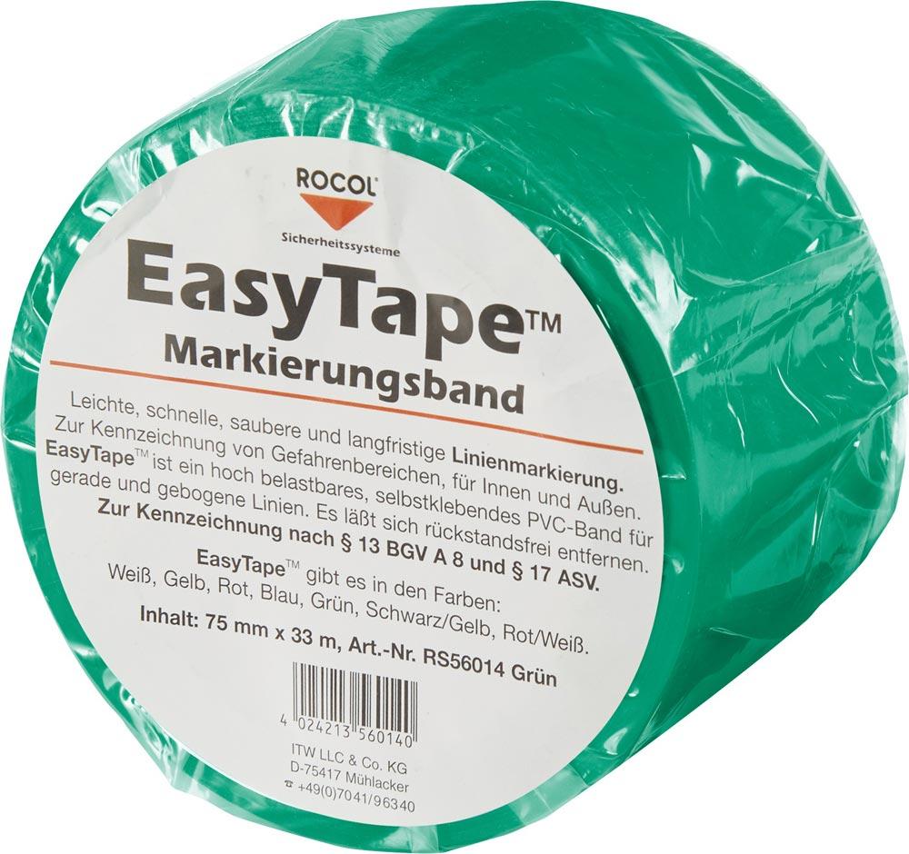 Bodenmarkierungsband Easy Tape PVC grün Länge 33 m Breite 75 mm Rolle