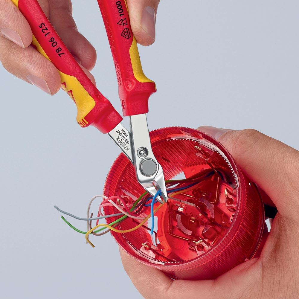 Elektronik-Seitenschneider Electronic Super-Knips® Länge 125 mm Form 0 Facette nein VDE poliert Elektronik-Seitenschneider Electronic Super-Knips® Länge 125 mm Form 0 Facette nein VDE poliert