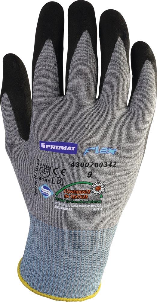 Handschuhe Flex N Größe 11 grau/schwarz EN 388 PSA-Kategorie II