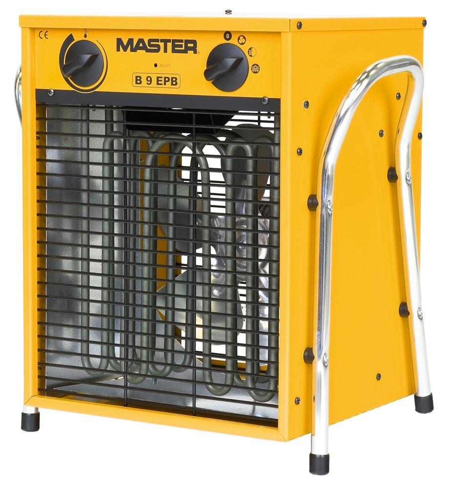 MASTER Elektro-Heizautomat B 9 EPB, 400/50 V/Hz, Nennwärmeleistung 9 kW, Luftleistung 800 cbm/h, LxBxH 340 x 420 x 440 mm
