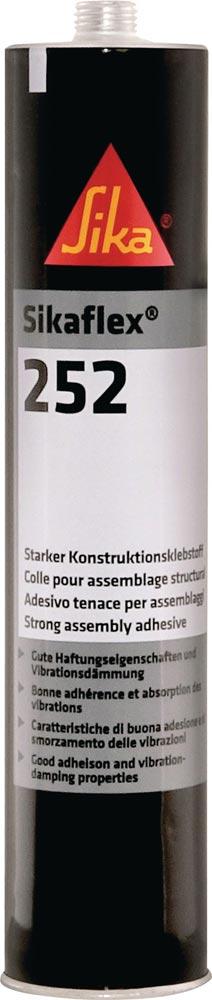 Konstruktionsklebstoff Sikaflex®-252 schwarz 300 ml Kartusche