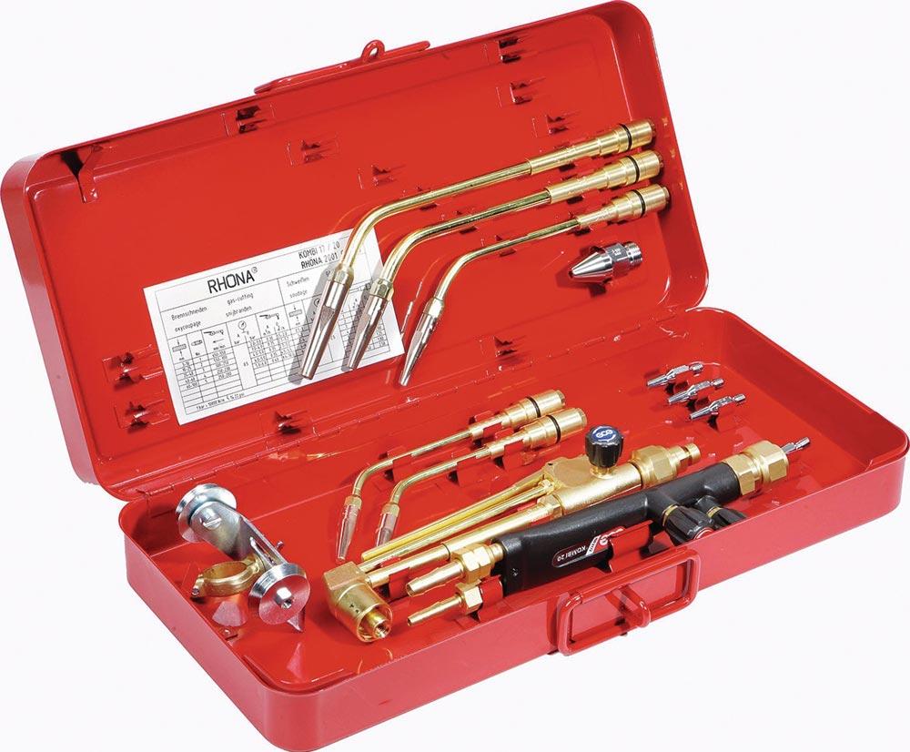 Schweiß- und Schneidgarnitur RHÖNA Kombi 17 AC Injektor Schneidbereich 10 - 100 mm