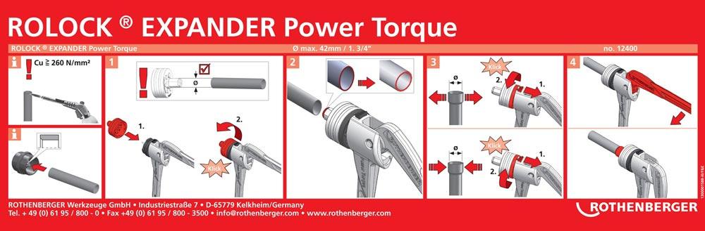 Expander ROLOCK® Expander Power Torque Expanderköpfe bis 42 mm (1 3/4) 1 kg Expander ROLOCK® Expander Power Torque Expanderköpfe bis 42 mm (1 3/4) 1 kg