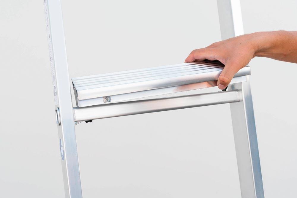Stufenmodul für Sprossenleitern aus Alumium und GFK, Länge 356 mm