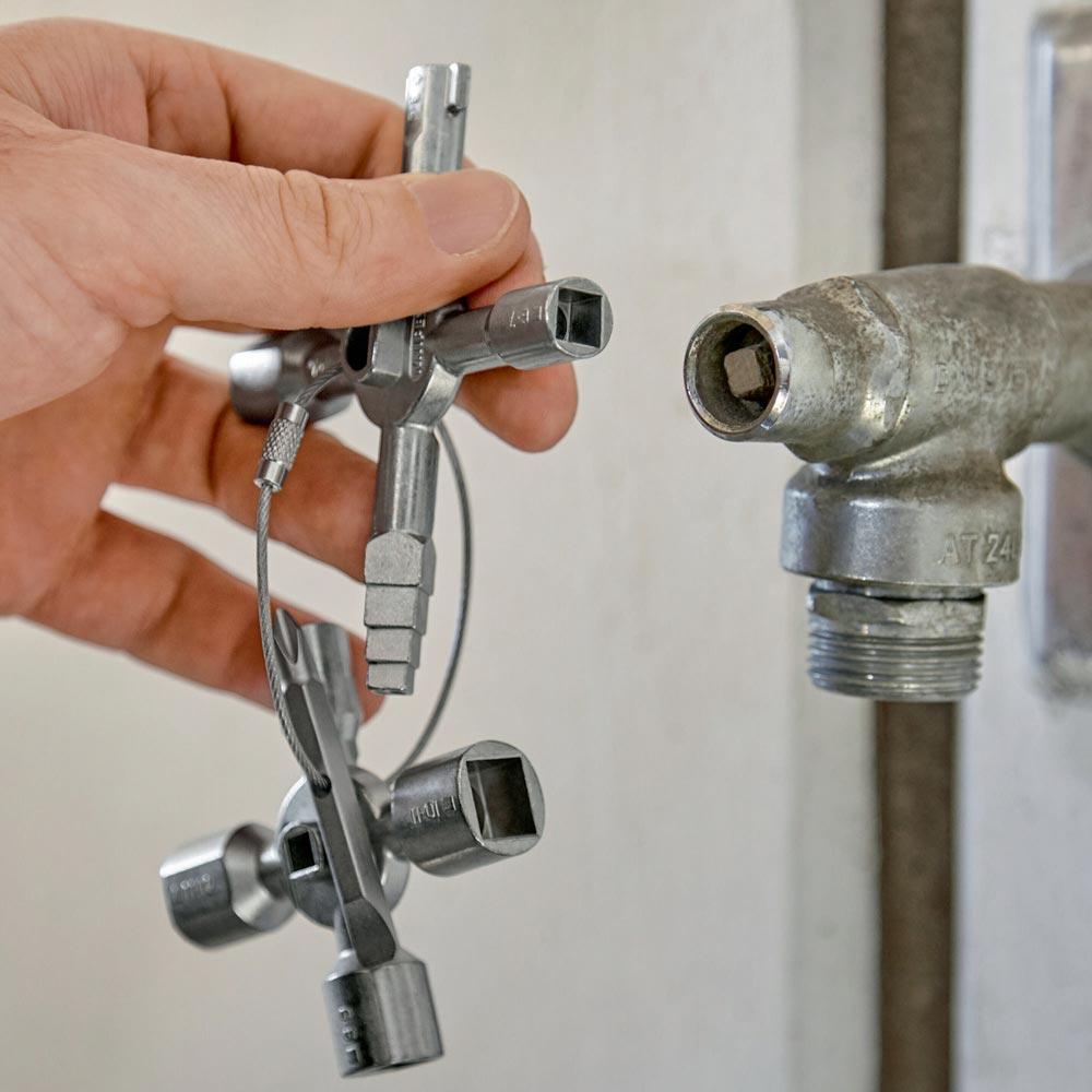 Schaltschrankschlüssel TwinKey® 6 Funktionen mit Magnet Verbindung