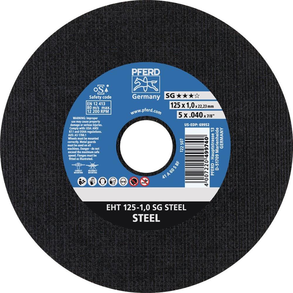 Trennscheibe SG STEEL D115x1mm gerade Stahl Bohrung 22,23 mm Trennscheibe SG STEEL D115x1mm gerade Stahl Bohrung 22,23 mm