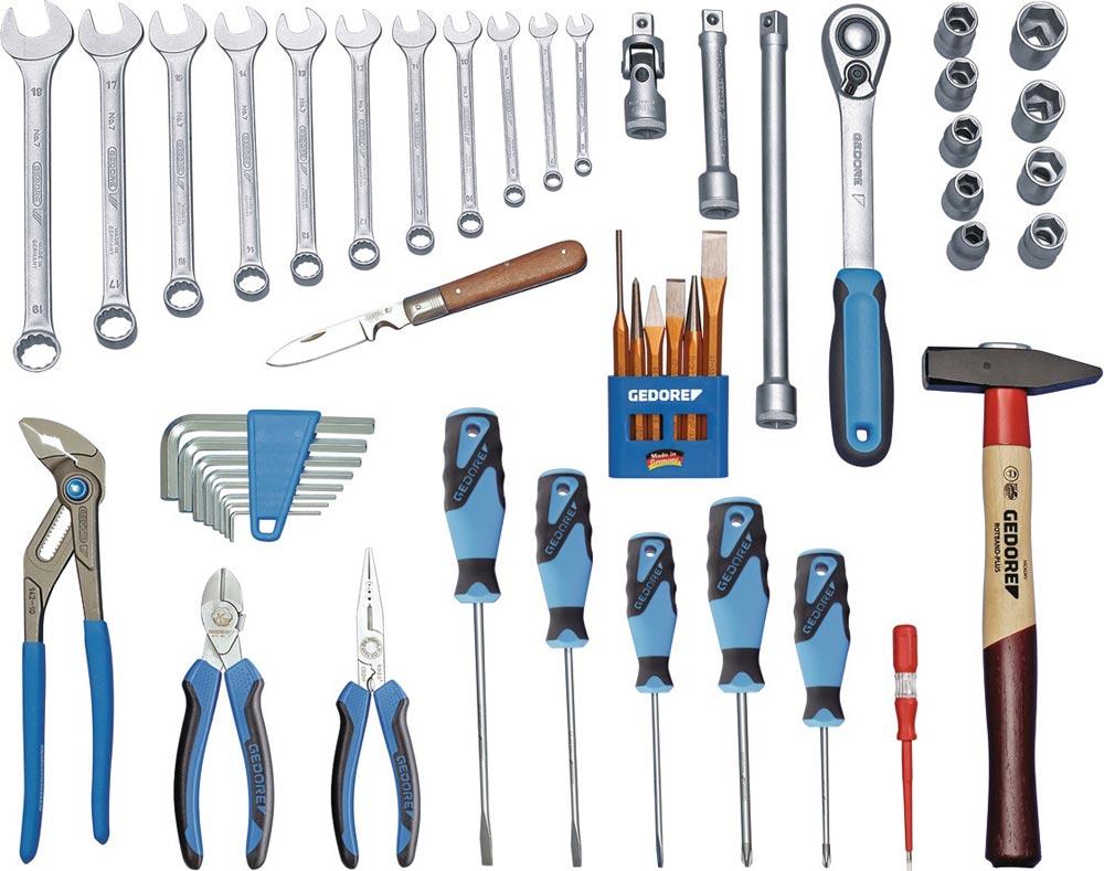 Werkzeugsortiment TOURING 1000 49-teilig im Kunststoffkoffer universell