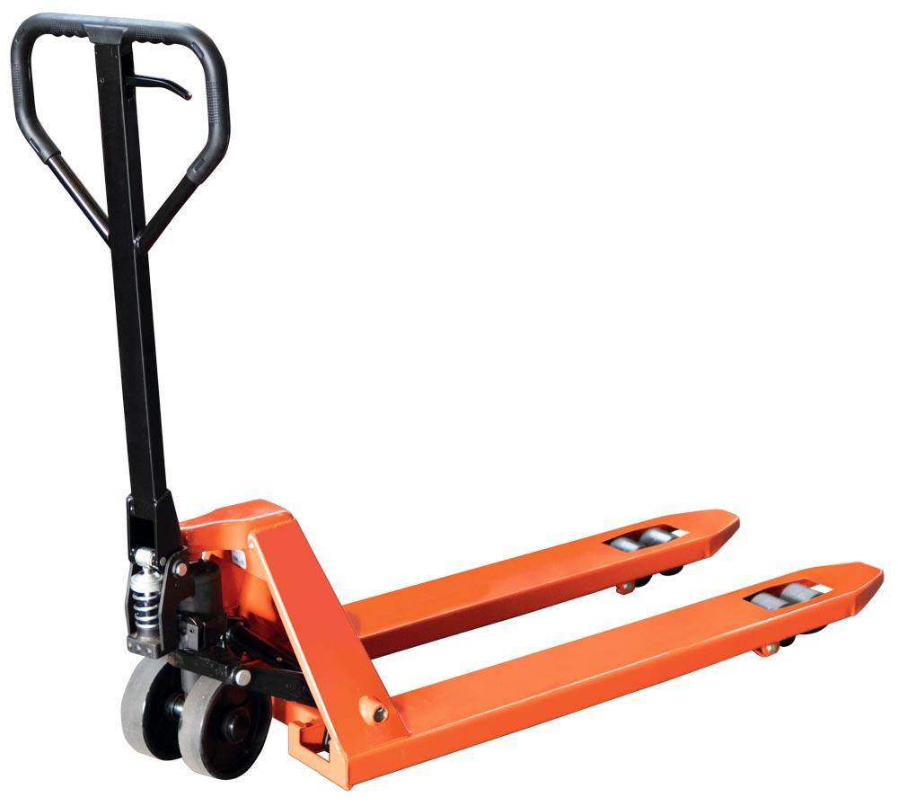 Gabelhubwagen mit Schnellhub, Traglast 2500 kg, Gabellänge 1150 mm, Hubbereich 85-200 mm, Bereifung PU/PU tandem