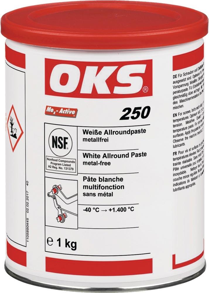 Weiße Allroundpaste OKS 250 weiß 1 kg Dose