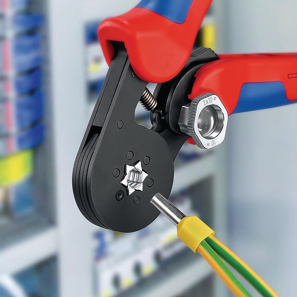 Aderendhülsenzange Gesamtlänge 180 mm 0,08 - 16 (AWG 28 - 6) mm brüniert Mehrkomponenten-Hüllen