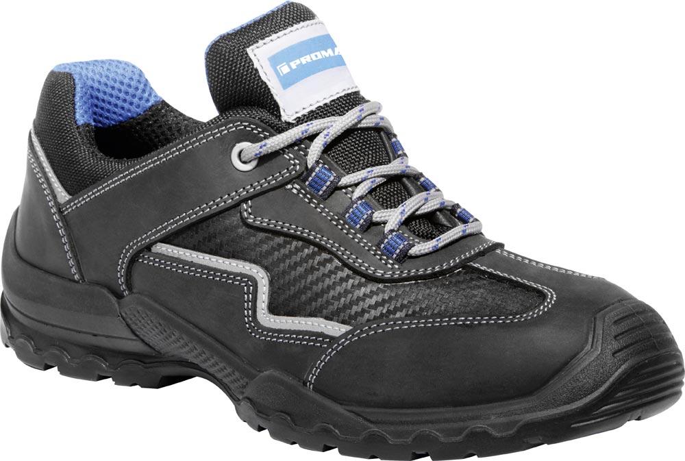 Sicherheitsschuh Rügen Größe 43 schwarz S3 SRC EN ISO 20345 Pull-Up Leder