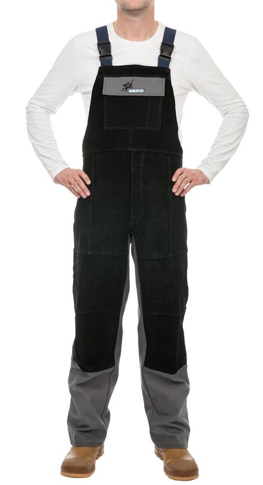 Schweißer-Latzhose Arc Knight, grau/schwarz, Gr. 2XL