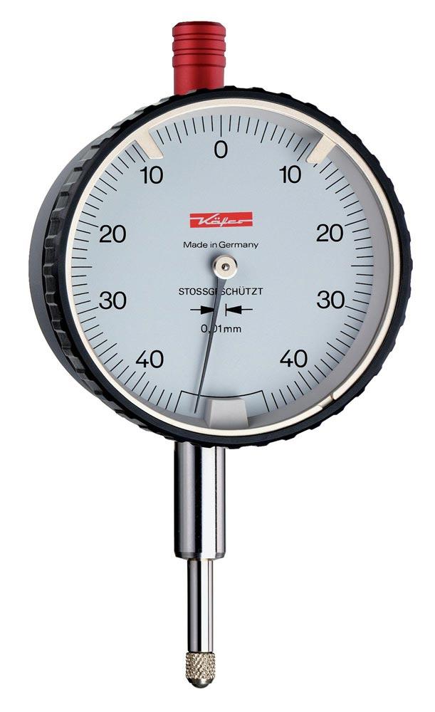 Sicherheitsmessuhr DIN 878 SI-90 0,8 mm Ablesung 0,01 mm mit Stoßschutz