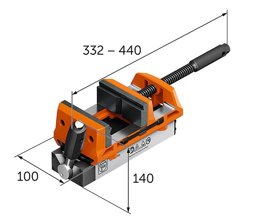 Permanentmagnet-Schraubstock VersaMAG