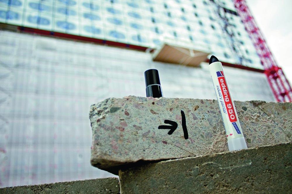 Industrie-Pastenmarker 950 blau Strichbreite 10 mm Rundspitze