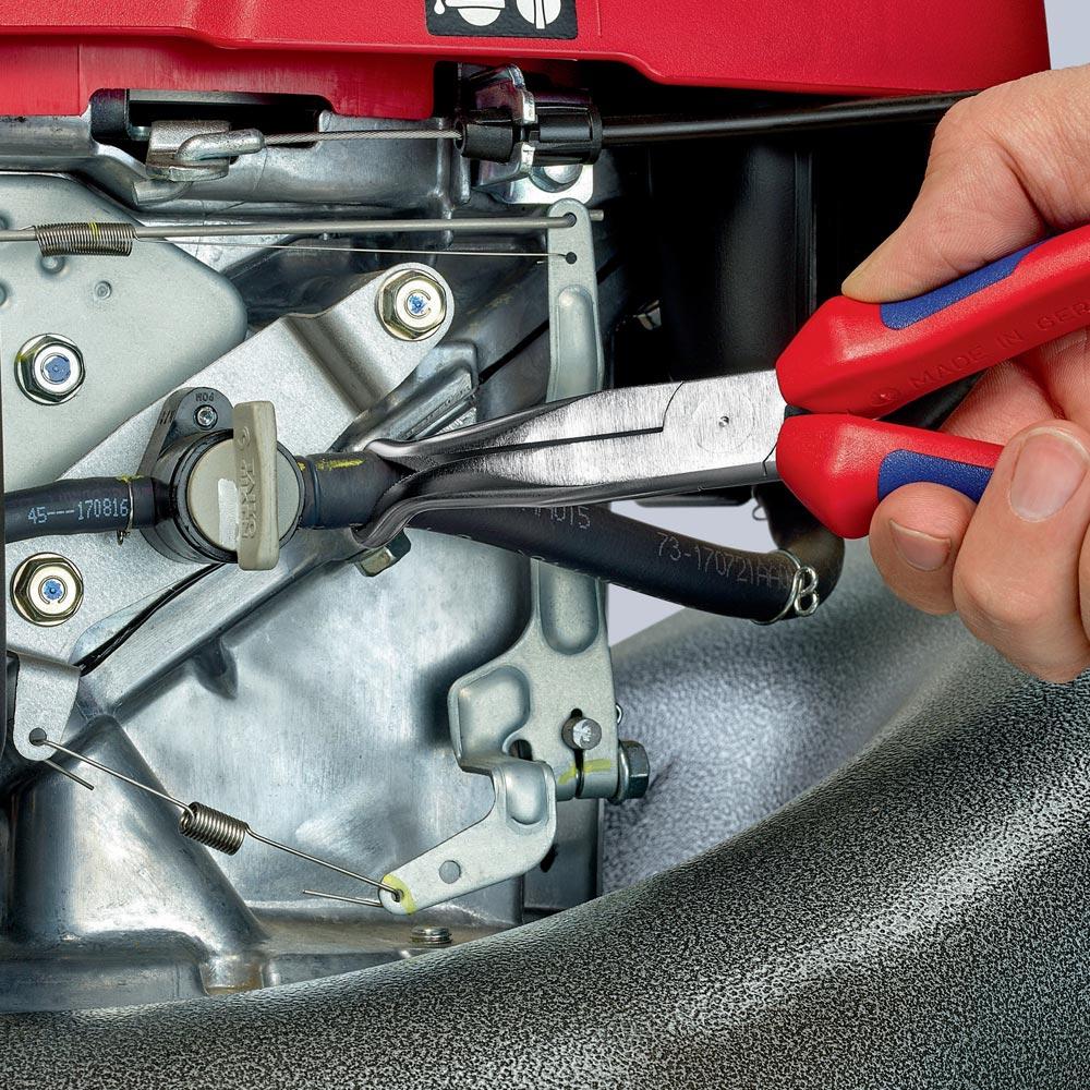 Mechanikerzange Länge 200 mm Form 9 45 gewinkelt Mehrkomponenten-Hüllen verchromt Mechanikerzange Länge 200 mm Form 9 45 gewinkelt Mehrkomponenten-Hüllen verchromt