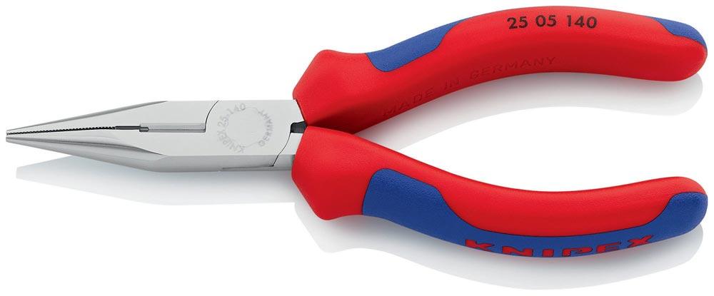 Flachrundzange Länge 140 mm flach/rund gerade Mehrkomponenten-Hüllen