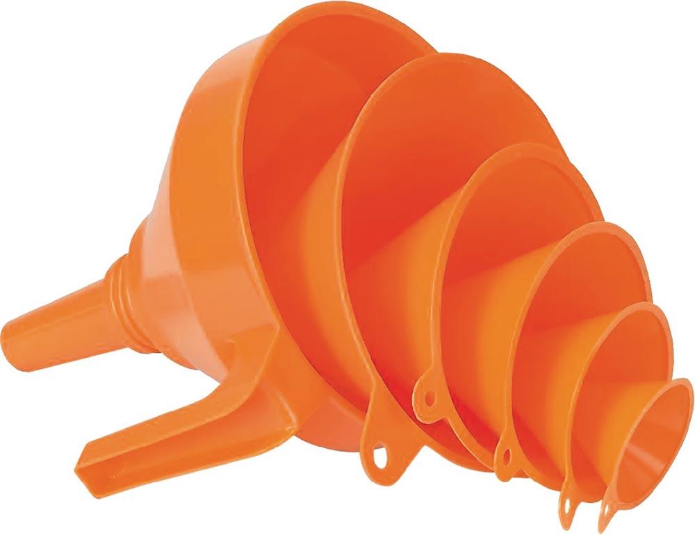 Trichterset 6-teilig 50, 75, 100, 120, 150, 160 mm HDPE