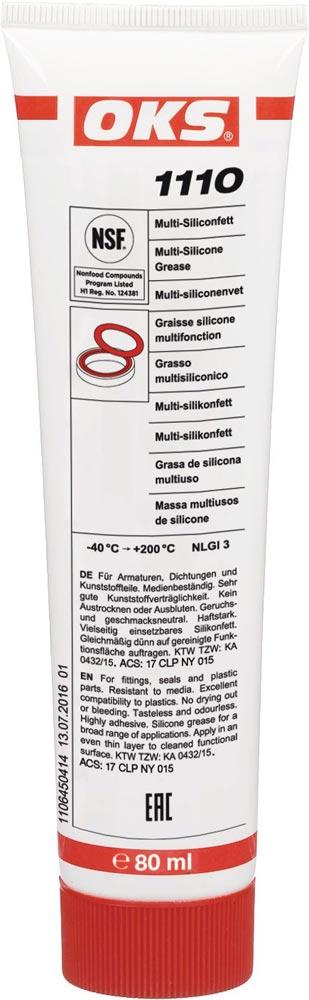 Multi-Silikonfett OKS 1110 NSF H1 transparent 80 ml Tube
