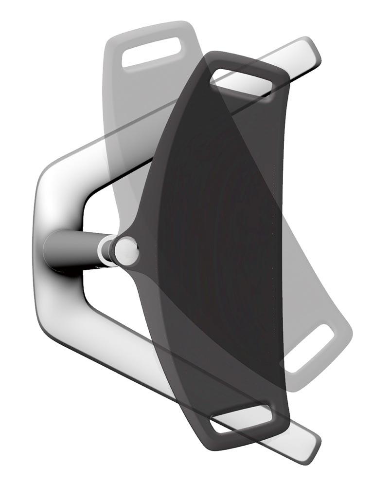Stehhilfe mit schwenkbarer Sitzfläche, Sitz Höhe 620-850 mm, Sitz PU-Schaum, grau