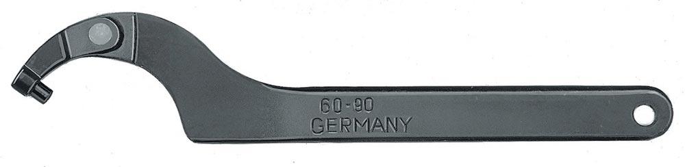 Gelenkhakenschlüssel No. 776 C für Außen-Ø 60 - 90 mm Zapfen-Ø 6 mm