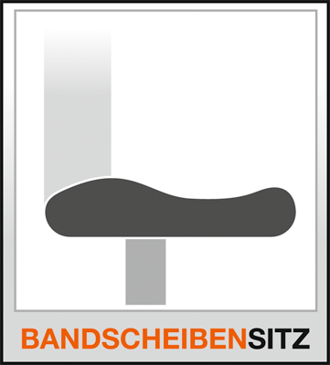 Bürodrehstuhl, Sitz-BxTxH 500x500x420-530 mm, Lehnenh. 620-690 mm, Netzrücken, Synchronm., Bandscheibensitz, schwarz