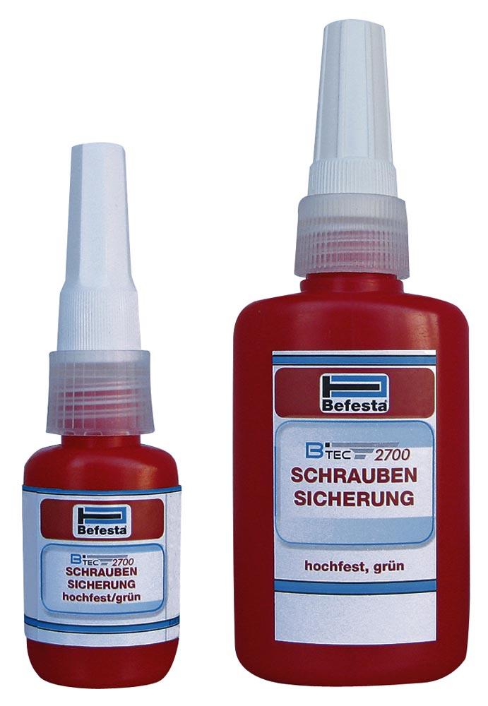 Schraubensicherung Btec 2700, 50 ml-Flasche, hochfest, Edelstahl, grün