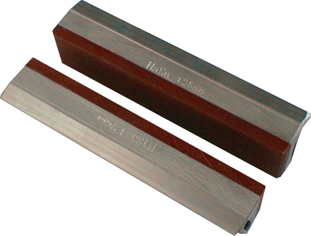 Schraubstockschutzbacke 47/5 F für Backenbreite 100 mm Fiberbelag Aluminium