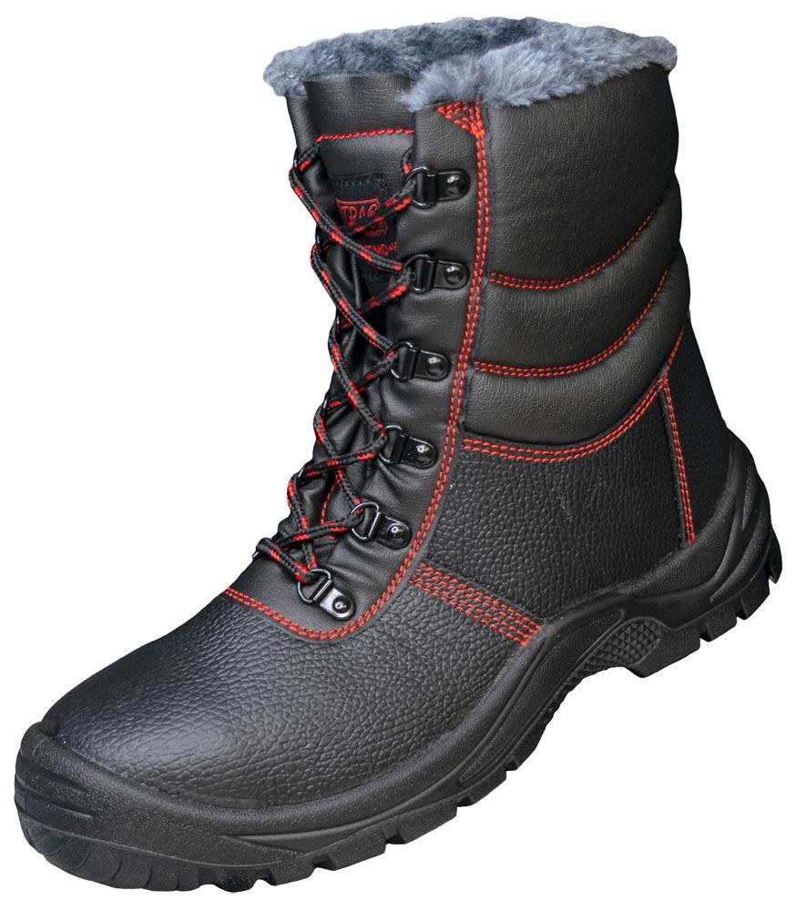 Sicherheitswinterstiefel BASIC STEP MID+ W Gr. 43 schwarz S3 CI SRC Weite 11 Vollleder widerstandsfähige PU / PU-Laufsohle
