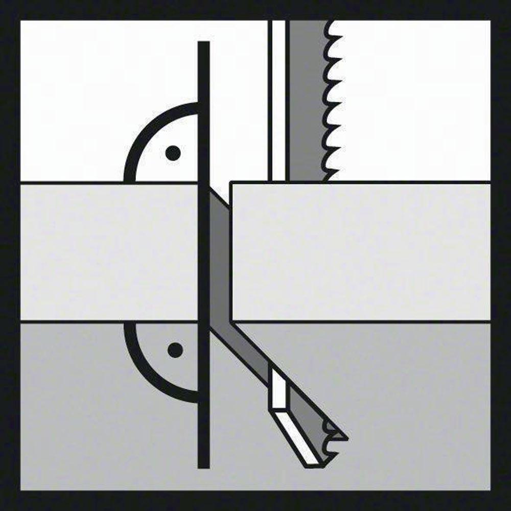 Stichsägeblatt T 144 DP Gesamtlänge 100 mm Zahnteilung 4 mm HCS 5 Stück / Karte