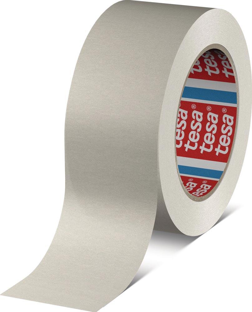 Verpackungsklebeband Papier tesapack® 4713 weiß Länge 50 m Breite 50 mm